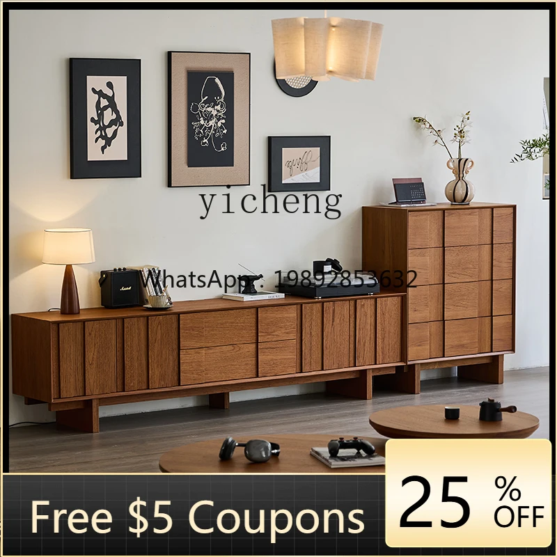 TV Cabinet Living Room Solid Wood Combination Cabinet Retro Floor Storage Integrated Video Cabinet
TV Cabinet Living Room Solid Wood Combination Cabinet Retro Floor Storage Integrated Video Cabinet