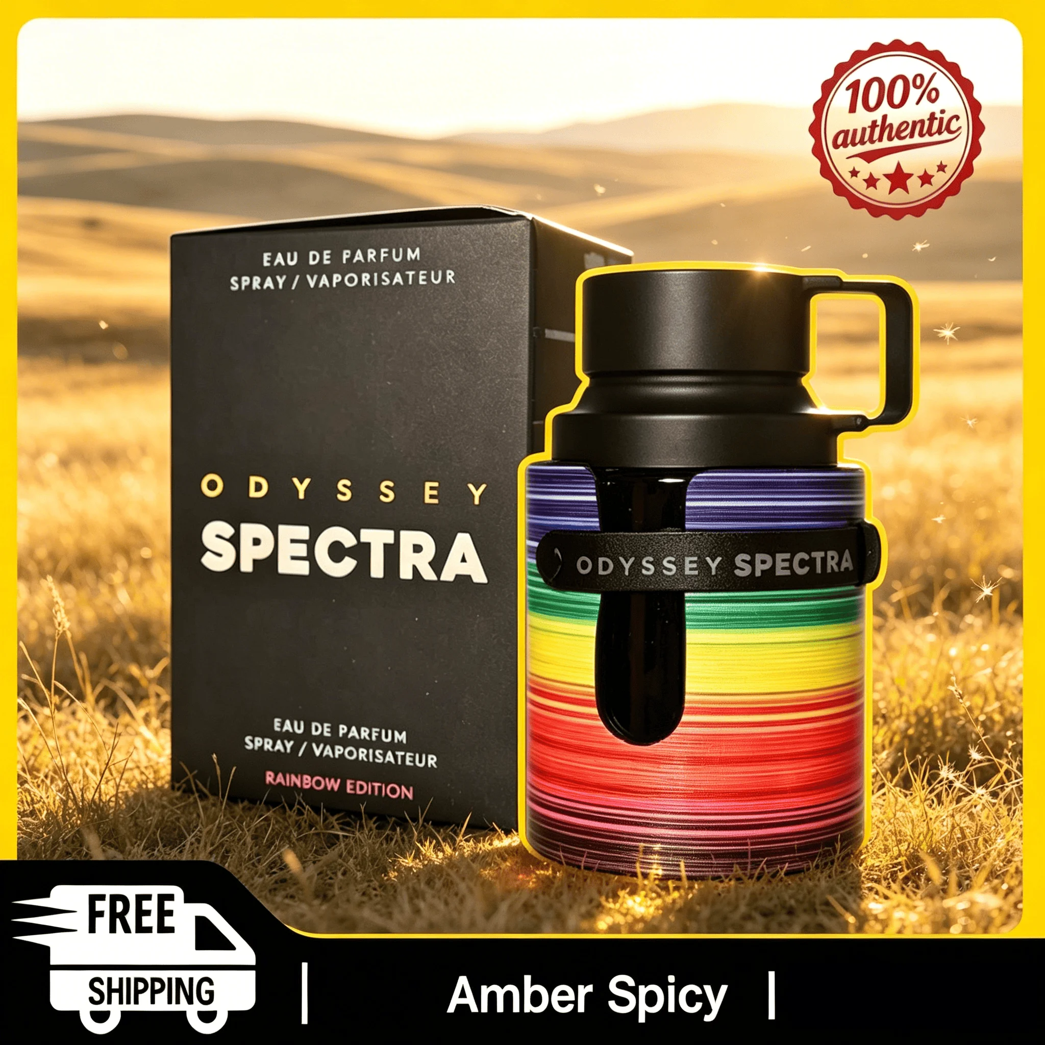 Armaf Odyssey Spectra Men Eau De Parfum 100ml Spicy Oriental Notes Authentic Original Long-Lasting Fragrance Men's Perfume
Armaf Odyssey Spectra Men Eau De Parfum 100ml Spicy Oriental Notes Authentic Original Long-Lasting Fragrance Men's Perfume