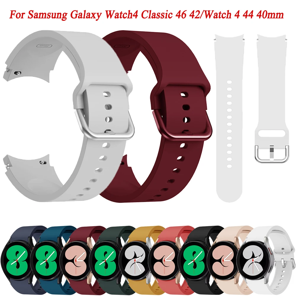 Ремешок силиконовый для Samsung Galaxy Watch 4 Classic, спортивный браслет для смарт-часов 46 мм 42 мм 4 44 мм 40 мм
Ремешок силиконовый для Samsung Galaxy Watch 4 Classic, спортивный браслет для смарт-часов 46 мм 42 мм 4 44 мм 40 мм