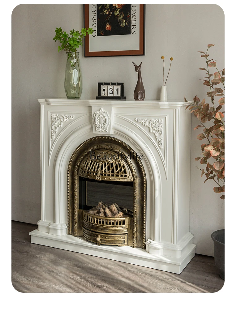 Light French Cream White Retro Solid Wood Fireplace Rack Entrance Cabinet Living Room Simulation Fire Fireplace Cabinet
Light French Cream White Retro Solid Wood Fireplace Rack Entrance Cabinet Living Room Simulation Fire Fireplace Cabinet