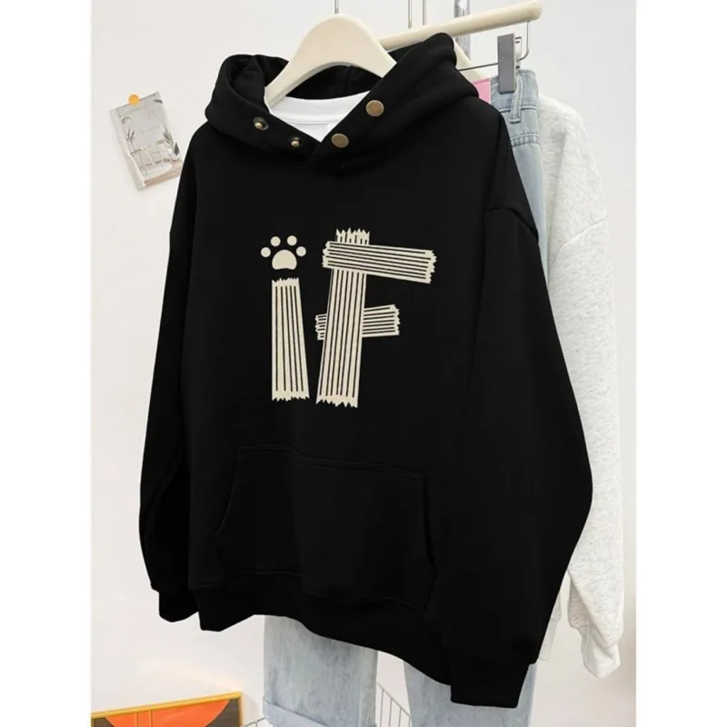 Autumn Pullover Women Printed Button Sweater Loose Hooded Sweatshirts Winter Tops Hoodies Women Clothing Winter Clothes Women
Autumn Pullover Women Printed Button Sweater Loose Hooded Sweatshirts Winter Tops Hoodies Women Clothing Winter Clothes Women