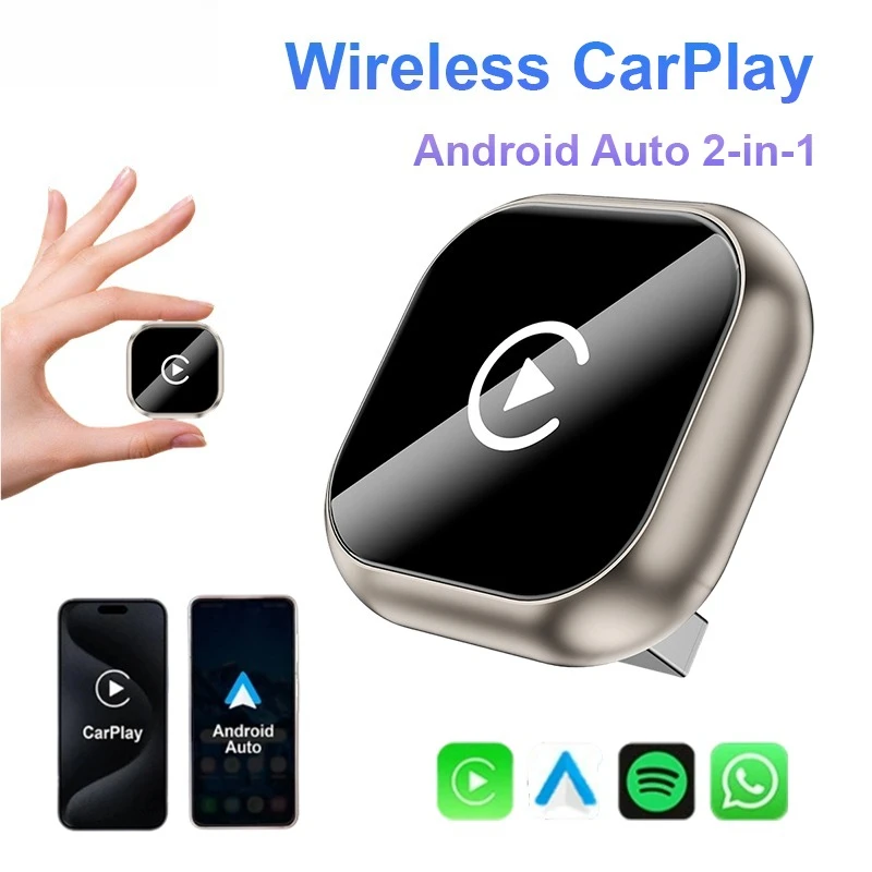 2in1 Wired to Wireless CarPlay Adapter Android Auto 2in1 Smart Box Intelligent Systems For VW Toyota Nissan Honda Ford Benz
2in1 Wired to Wireless CarPlay Adapter Android Auto 2in1 Smart Box Intelligent Systems For VW Toyota Nissan Honda Ford Benz