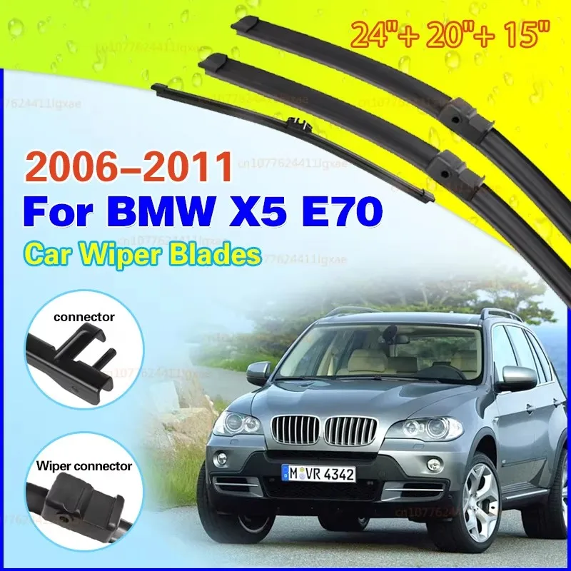 Комплект передних и задних дворников для BMW X5 E70 2006-2010 годов выпуска, 24"+20"+15"
Комплект передних и задних дворников для BMW X5 E70 2006-2010 годов выпуска, 24"+20"+15"
