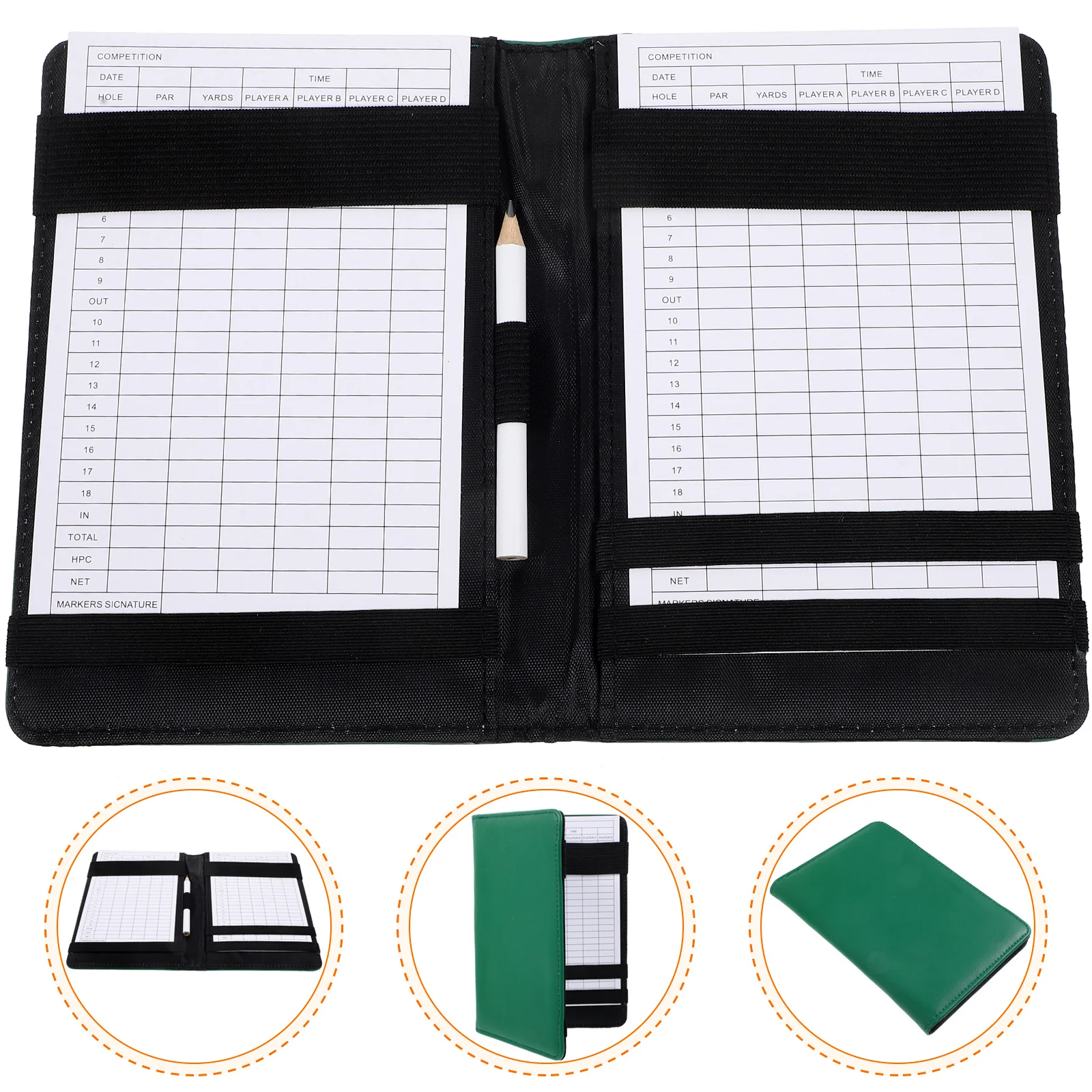 1Set Golfing Scorebook Compact Anti-Wear Material Fashionable Color Score Keeping Notepad for Golf Players Gift Idea
1Set Golfing Scorebook Compact Anti-Wear Material Fashionable Color Score Keeping Notepad for Golf Players Gift Idea