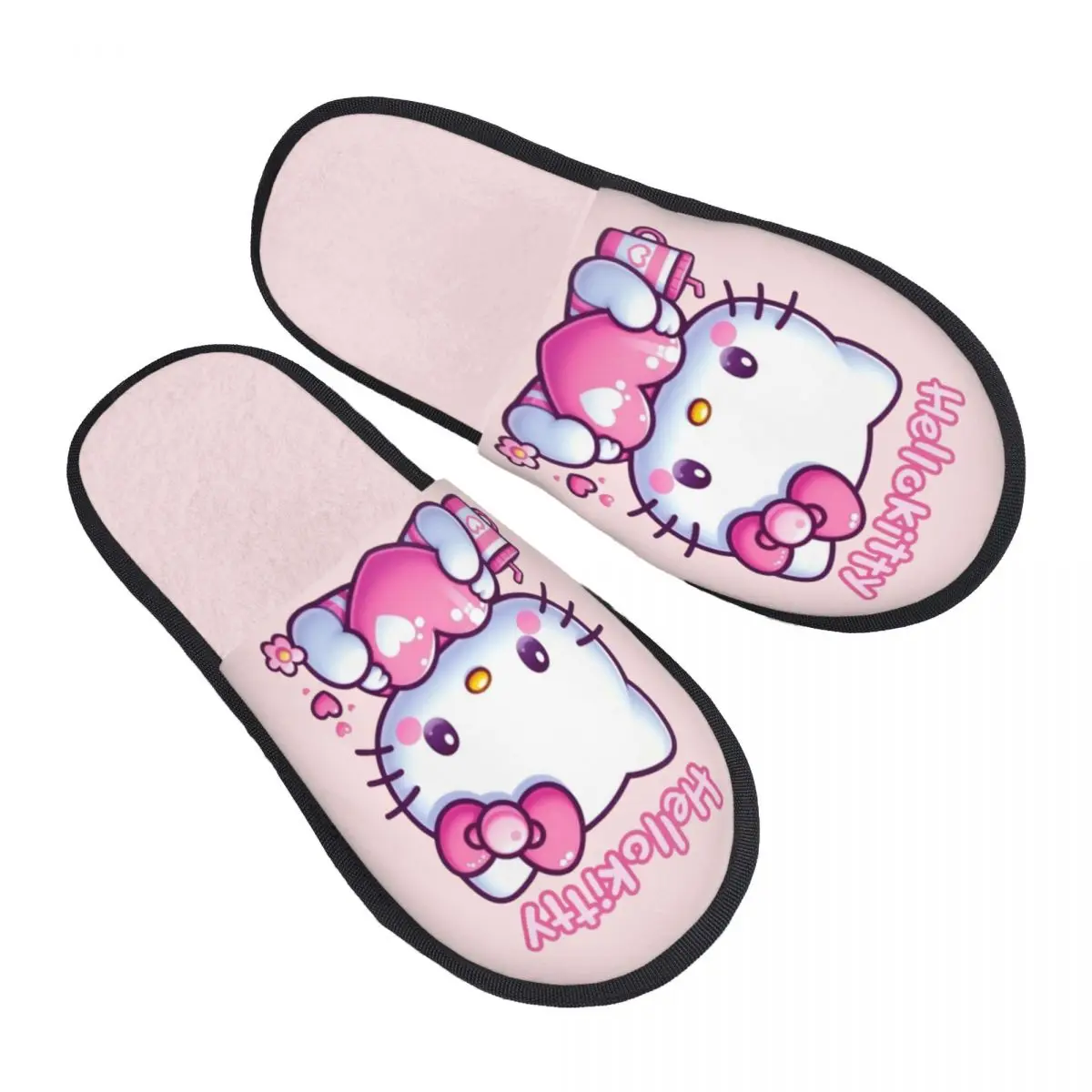 Изготовленные на заказ тапочки из пены с эффектом памяти Hello Kitty, женские мягкие теплые домашние тапочки
Изготовленные на заказ тапочки из пены с эффектом памяти Hello Kitty, женские мягкие теплые домашние тапочки