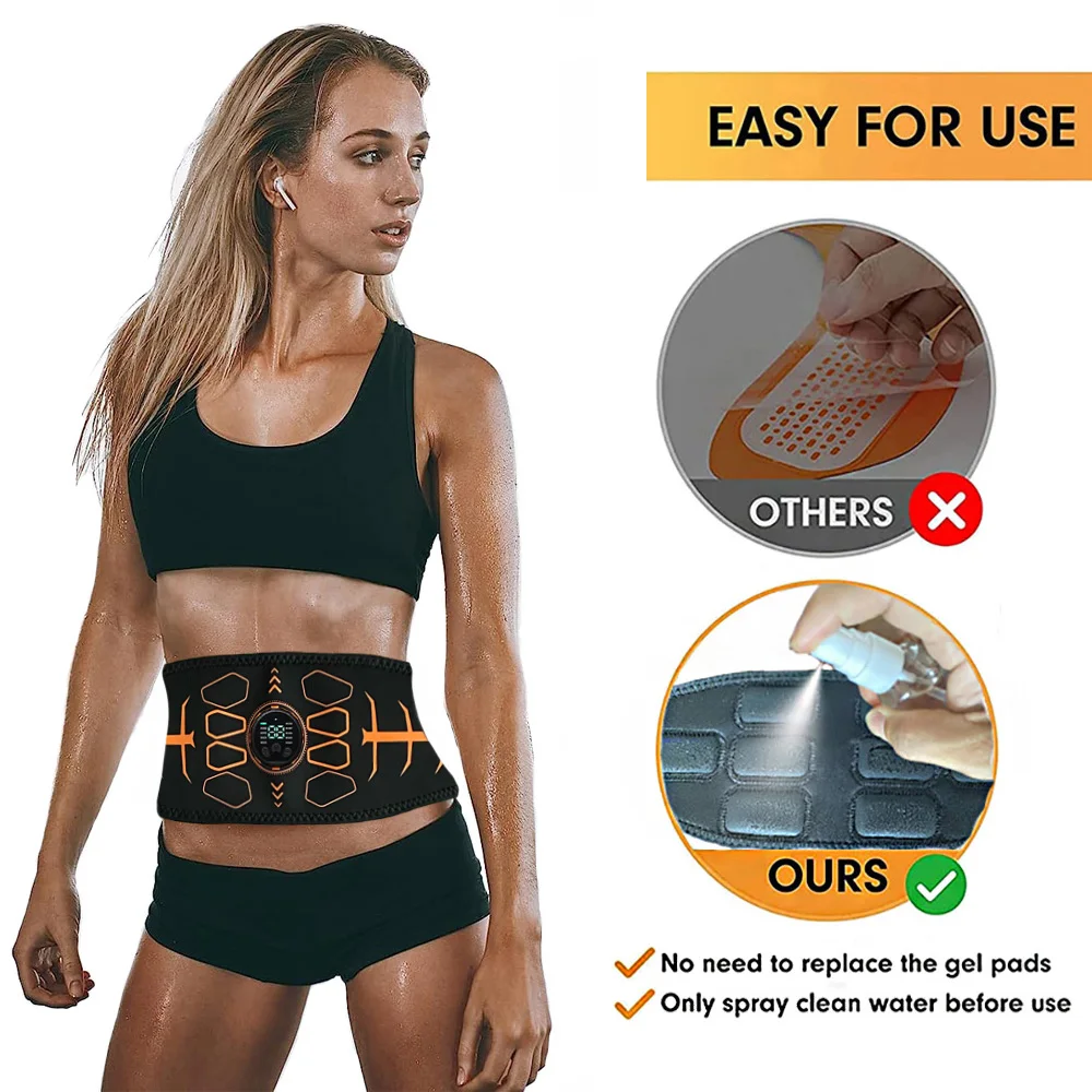 Smart Muscle Toner Abdominal Toning Belt Ab Trainer EMS Muscle Stimulator Recharge Weight Loss Massage Fitness Equipment Unisex
Smart Muscle Toner Abdominal Toning Belt Ab Trainer EMS Muscle Stimulator Recharge Weight Loss Massage Fitness Equipment Unisex