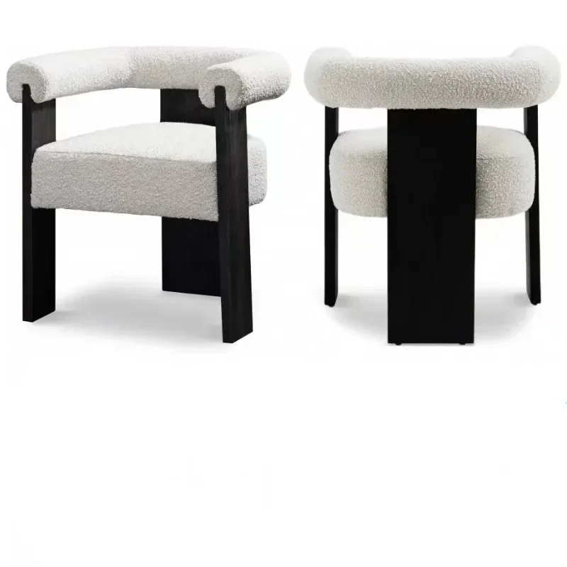 Custom Light of luxury solid wood lambs wool art chair modern cafe leisure chairs negotiations
Custom Light of luxury solid wood lambs wool art chair modern cafe leisure chairs negotiations