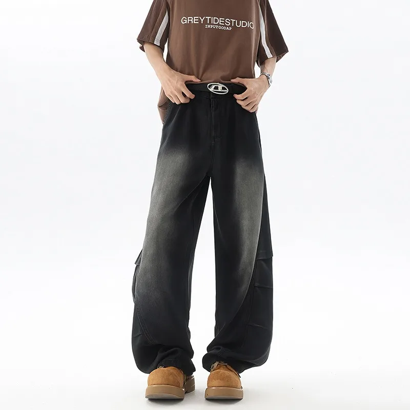 KIDWHXR Men Harem Pant Spring Summer Thin American Retro Contrast Color Male Trousers Loose Casual Mid Waist Man Denim Pant
KIDWHXR Men Harem Pant Spring Summer Thin American Retro Contrast Color Male Trousers Loose Casual Mid Waist Man Denim Pant