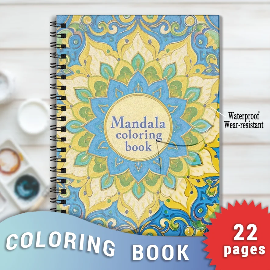 Mandala Adult Coloring Book - 8.3x11.2 inches Stress relief coloring book 22 pages of art therapy illustrations to relieve anxie
Mandala Adult Coloring Book - 8.3x11.2 inches Stress relief coloring book 22 pages of art therapy illustrations to relieve anxie