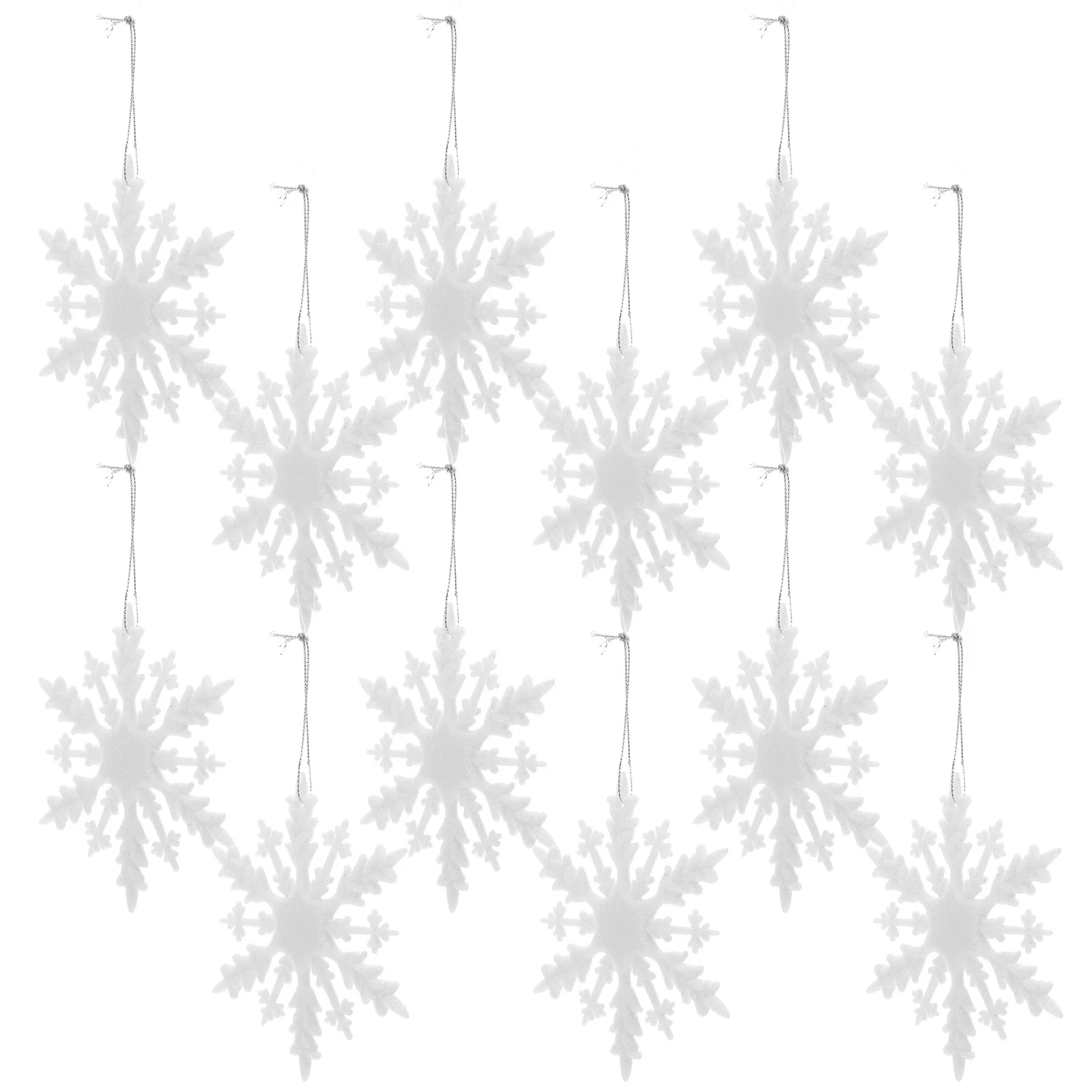 12Pcs Christmas White Snowflake Ornament Bulk Minimalist Hanging Decorations Winter Snowflakes for Tree Plastic Snowflake
12Pcs Christmas White Snowflake Ornament Bulk Minimalist Hanging Decorations Winter Snowflakes for Tree Plastic Snowflake