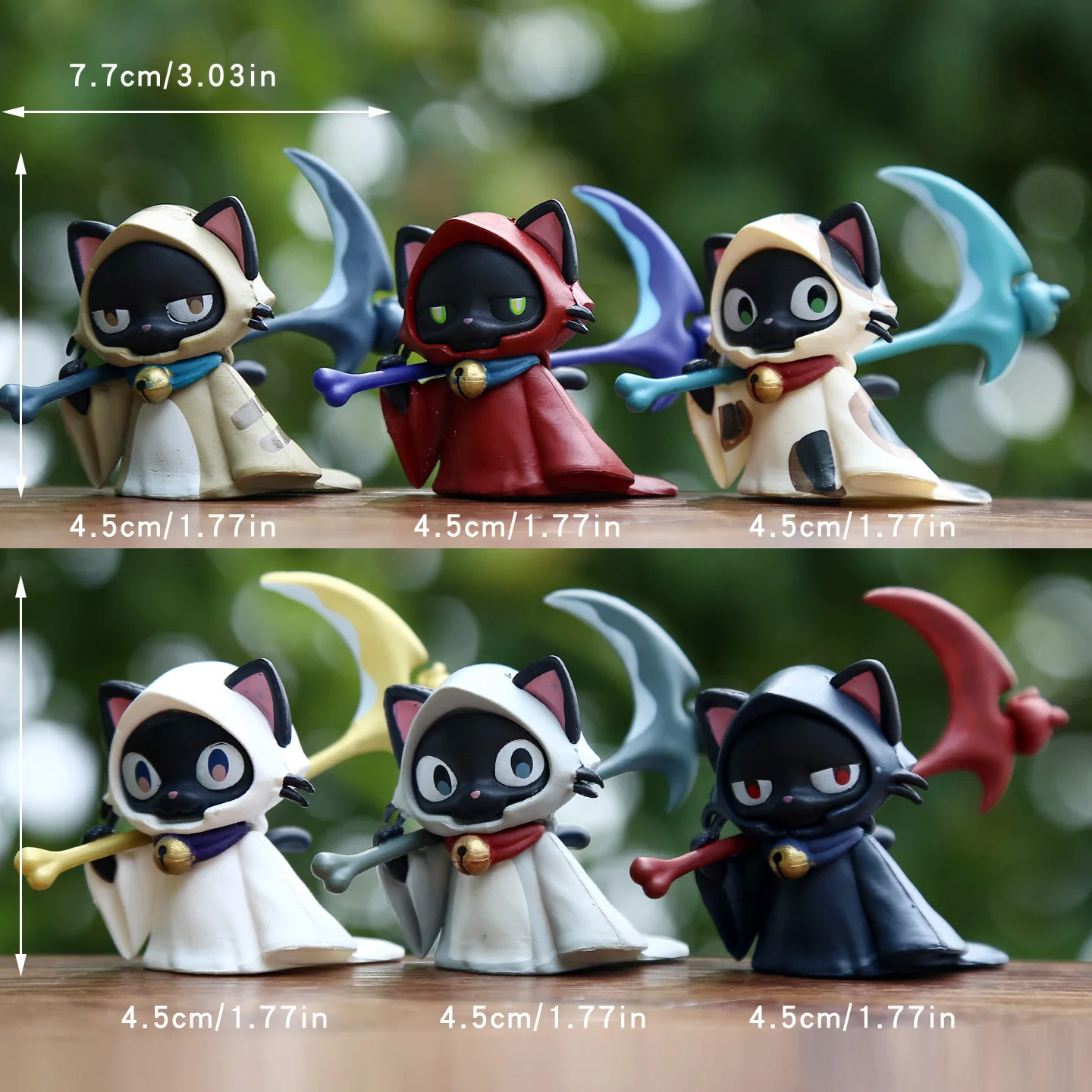 Gacha Blind Box: Grim Reaper Three-Striped Cat with Scythe Cat Pop-up Figurine Sculpture
Gacha Blind Box: Grim Reaper Three-Striped Cat with Scythe Cat Pop-up Figurine Sculpture