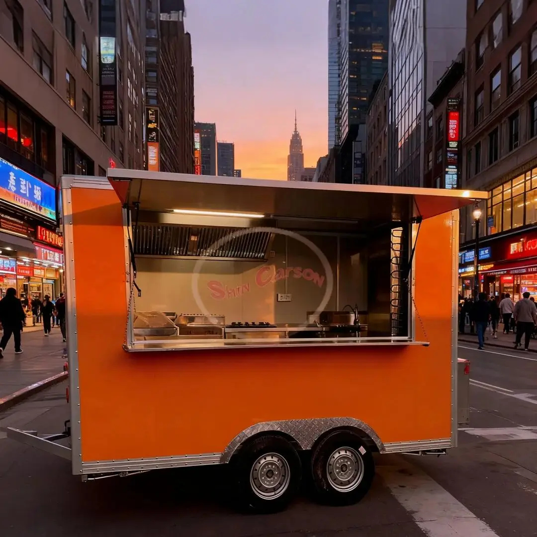 Fully Customizable Food Trailer Towing Outdoor Street Snack Cart Commercial Milk Tea Fried Chicken Hamburger Truck
Fully Customizable Food Trailer Towing Outdoor Street Snack Cart Commercial Milk Tea Fried Chicken Hamburger Truck
