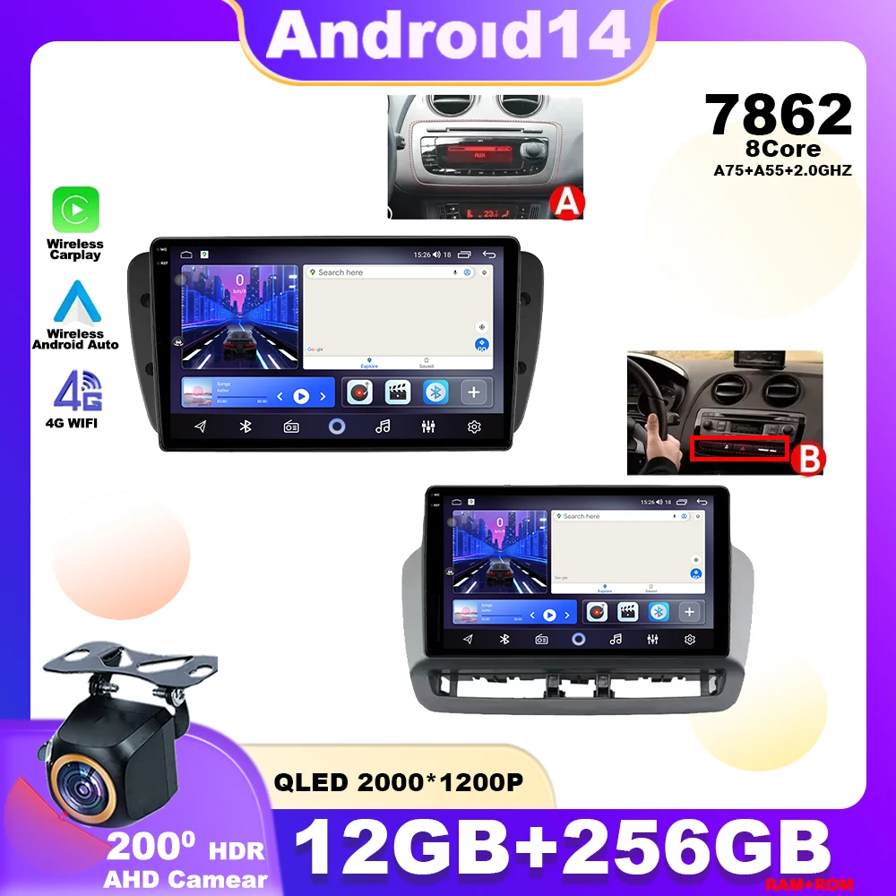 Android 14 For SEAT Ibiza 6J IV 4 2008 - 2015 Car Radio Multimedia Player Navigation GPS Stereo 4G Carplay QLED Screen Head Unit
Android 14 For SEAT Ibiza 6J IV 4 2008 - 2015 Car Radio Multimedia Player Navigation GPS Stereo 4G Carplay QLED Screen Head Unit