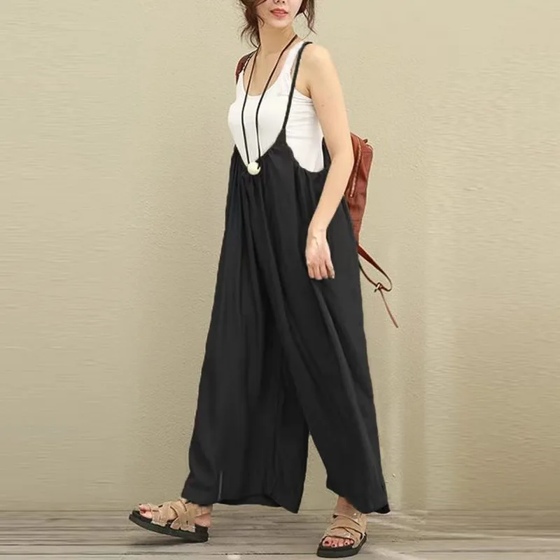 Women's Fashion Loose Casual Summer Jumpsuit Overalls 2024 Loose Sleeveless Tie Knot Strap Jumpsuits
Women's Fashion Loose Casual Summer Jumpsuit Overalls 2024 Loose Sleeveless Tie Knot Strap Jumpsuits