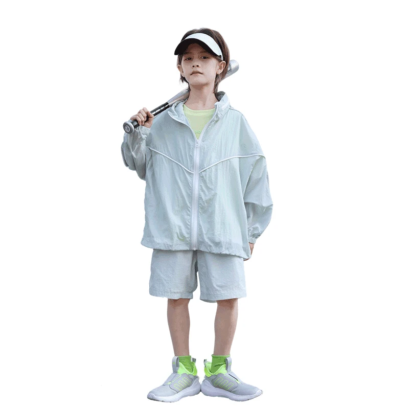 New Boys Two-Piece Clothes Set Tween Boys UV Protection Jacket & Shorts Child Summer Outdoor Sets Teen Clothing Sets Size 4-14Y
New Boys Two-Piece Clothes Set Tween Boys UV Protection Jacket & Shorts Child Summer Outdoor Sets Teen Clothing Sets Size 4-14Y