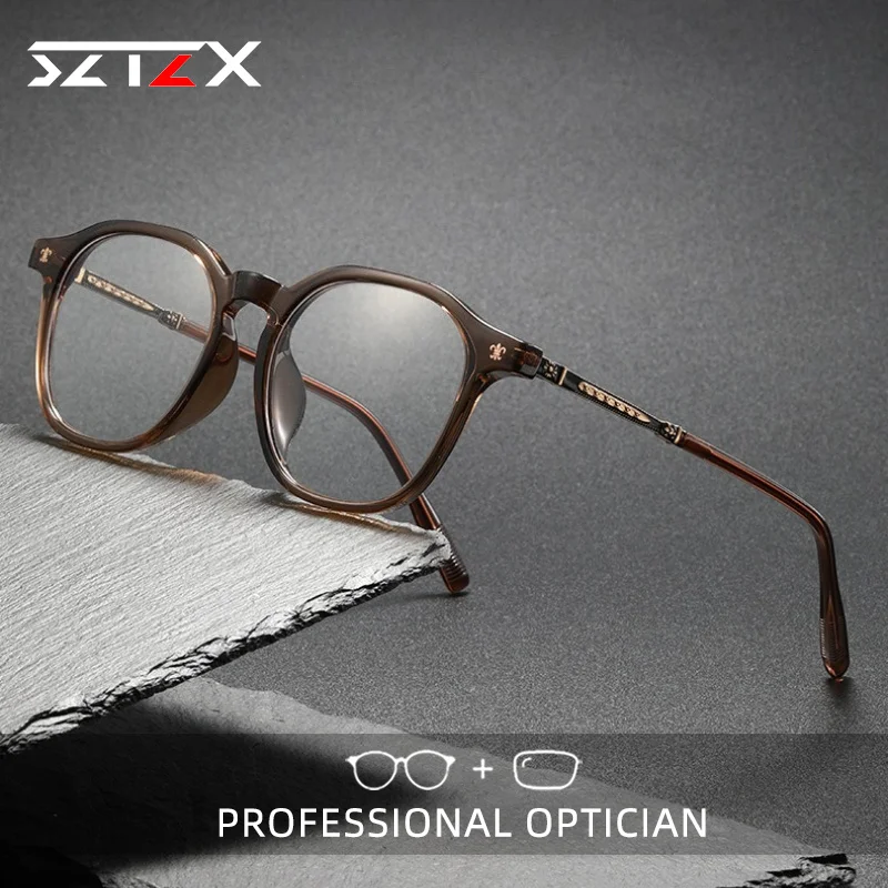 SZTZX Versatile Lightweight Anti Blue Light Women Myopia Glasses TR90 Square Progressive Prescription Optical Reading Glasses
SZTZX Versatile Lightweight Anti Blue Light Women Myopia Glasses TR90 Square Progressive Prescription Optical Reading Glasses