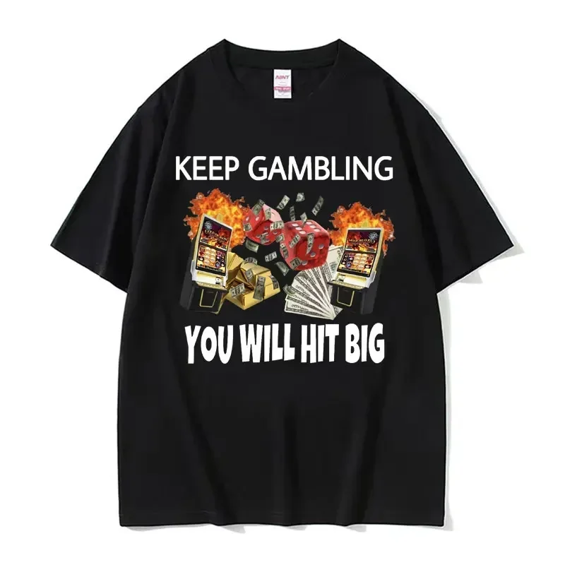 Keep Gambling You Will Hit Большие забавные мемографические унисекс повседневные удобные винтажные футболки большого размера для мужчин и женщин уличная одежда
Keep Gambling You Will Hit Большие забавные мемографические унисекс повседневные удобные винтажные футболки большого размера для мужчин и женщин уличная одежда