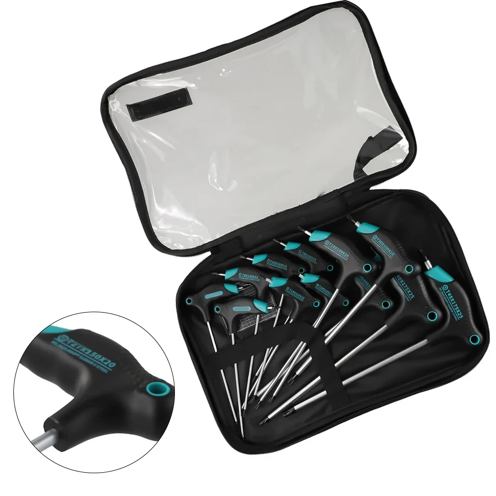 1pc Screwdriver T-Handle Wrench Repair Tool Screwdriver Double Head T6-T45 With Hole Anti-slip Handle Accessories
1pc Screwdriver T-Handle Wrench Repair Tool Screwdriver Double Head T6-T45 With Hole Anti-slip Handle Accessories