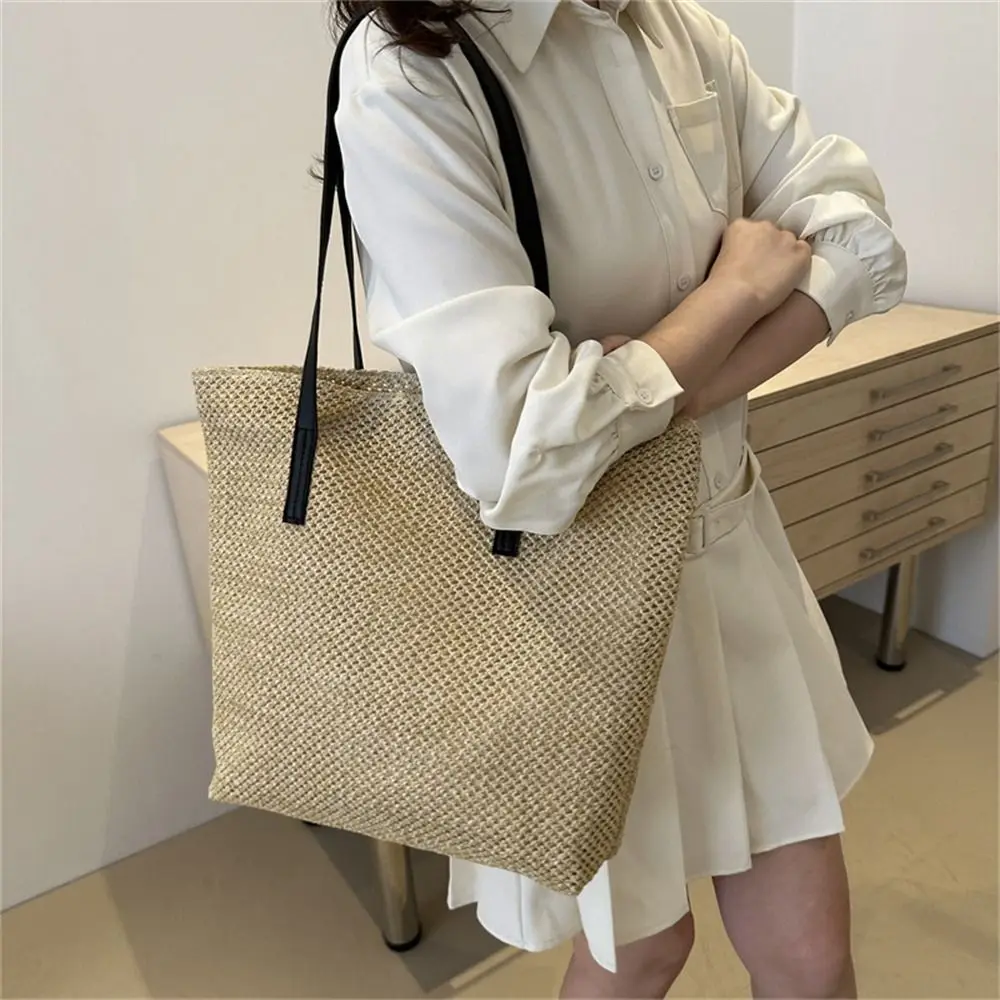 Rattan Straw Bag Fashion Large Capacity Handmade Braid Handbags Woven Shoulder Bag Summer Beach
Rattan Straw Bag Fashion Large Capacity Handmade Braid Handbags Woven Shoulder Bag Summer Beach