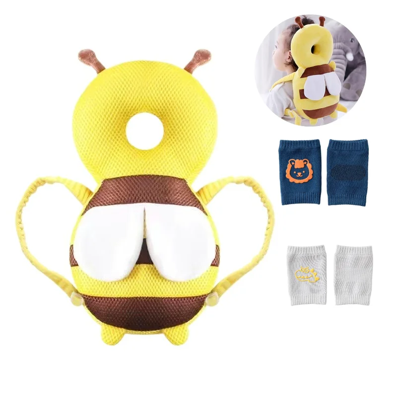 Baby Head Protection Backpack with 2 Pairs Knee Pads, Toddler Walking Head Protectors, Adjustable Head Protector Safety Cushion
Baby Head Protection Backpack with 2 Pairs Knee Pads, Toddler Walking Head Protectors, Adjustable Head Protector Safety Cushion