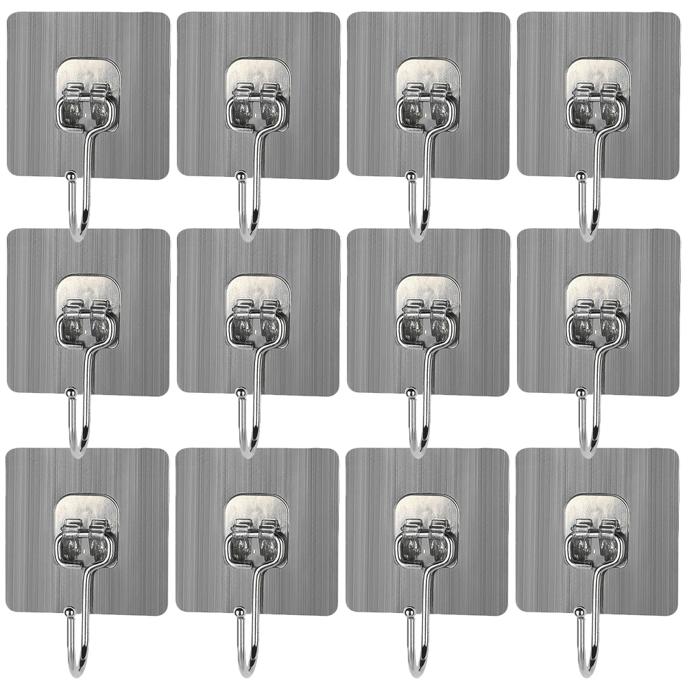 20pcs Nail Free Hooks Adhesive Wall Silver Sticker Bathroom Kitchen Home Decor Hooks Self Adhesive No Damage Easy
20pcs Nail Free Hooks Adhesive Wall Silver Sticker Bathroom Kitchen Home Decor Hooks Self Adhesive No Damage Easy