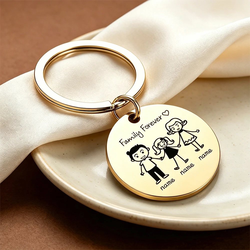 Customized Photo Name Stainless Steel Round Brand Keychain Family Member Name Keychains Personalized Pattern Keychain Best Gifts
Customized Photo Name Stainless Steel Round Brand Keychain Family Member Name Keychains Personalized Pattern Keychain Best Gifts