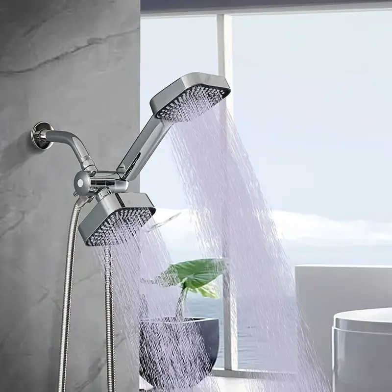 Square 2-in-1 Handheld Shower Head Set with Bracket Explosion-Proof Hose Three-Way Water Distributor Small Hanging Design
Square 2-in-1 Handheld Shower Head Set with Bracket Explosion-Proof Hose Three-Way Water Distributor Small Hanging Design