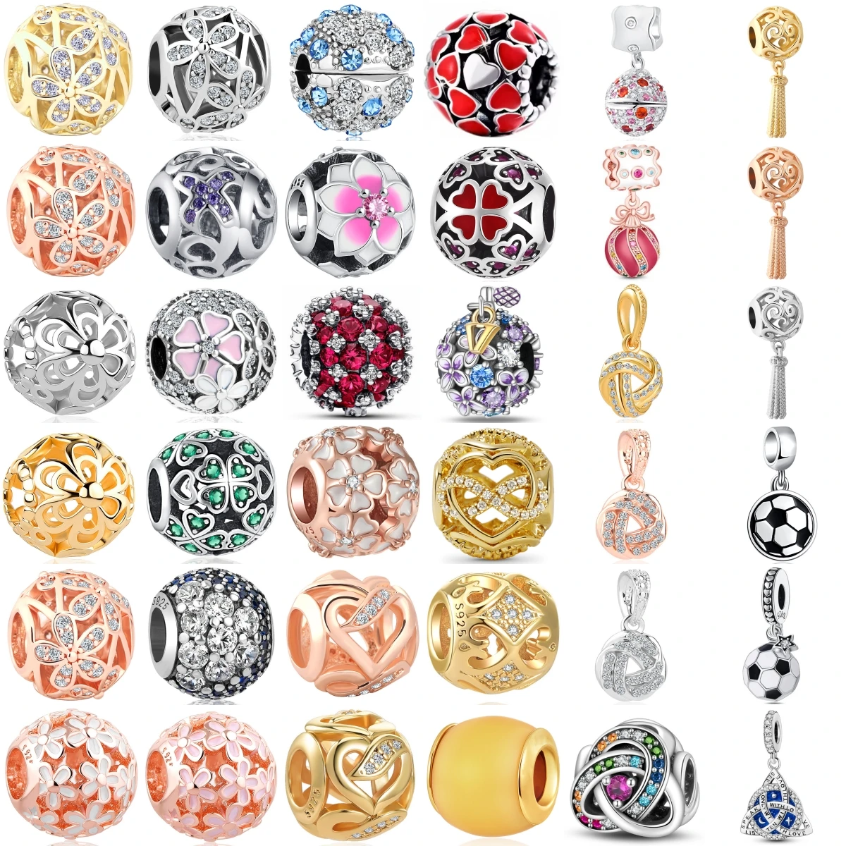 New 925 Fashion Sterling Silver Circular Hollowed-out Round Beads Pendant Charm Fit Original Bracelet DIY Fine Jewelry
New 925 Fashion Sterling Silver Circular Hollowed-out Round Beads Pendant Charm Fit Original Bracelet DIY Fine Jewelry