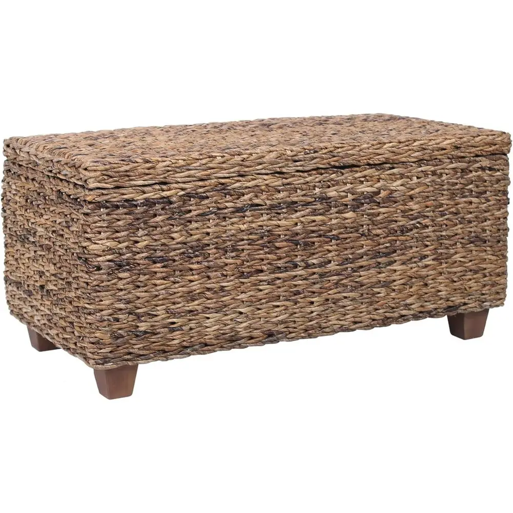 Woven Rattan Storage al Coee Table - Handwoven Natural Brown Rattan, Hidden Storage, Solid Wood e, 37x20x18 Inches (Natural)
Woven Rattan Storage al Coee Table - Handwoven Natural Brown Rattan, Hidden Storage, Solid Wood e, 37x20x18 Inches (Natural)
