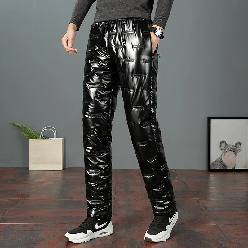 2025 New Men Winter Down Pants Thick Warm Sweatpants Mens Casual Shiny Trousers Outdoor Windproof Waterproof Cotton Male Pants
2025 New Men Winter Down Pants Thick Warm Sweatpants Mens Casual Shiny Trousers Outdoor Windproof Waterproof Cotton Male Pants