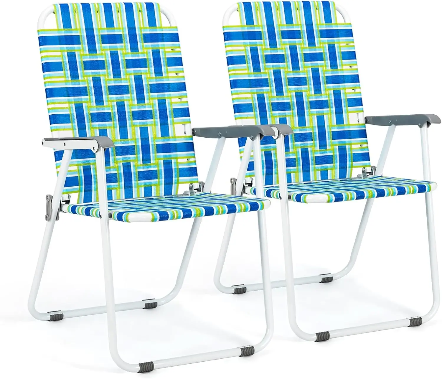 Patio Lawn Webbed Folding Chairs Set of 2, Outdoor Beach Portable Lawn Chair Camping Chair Beach Chair for Yard
Patio Lawn Webbed Folding Chairs Set of 2, Outdoor Beach Portable Lawn Chair Camping Chair Beach Chair for Yard