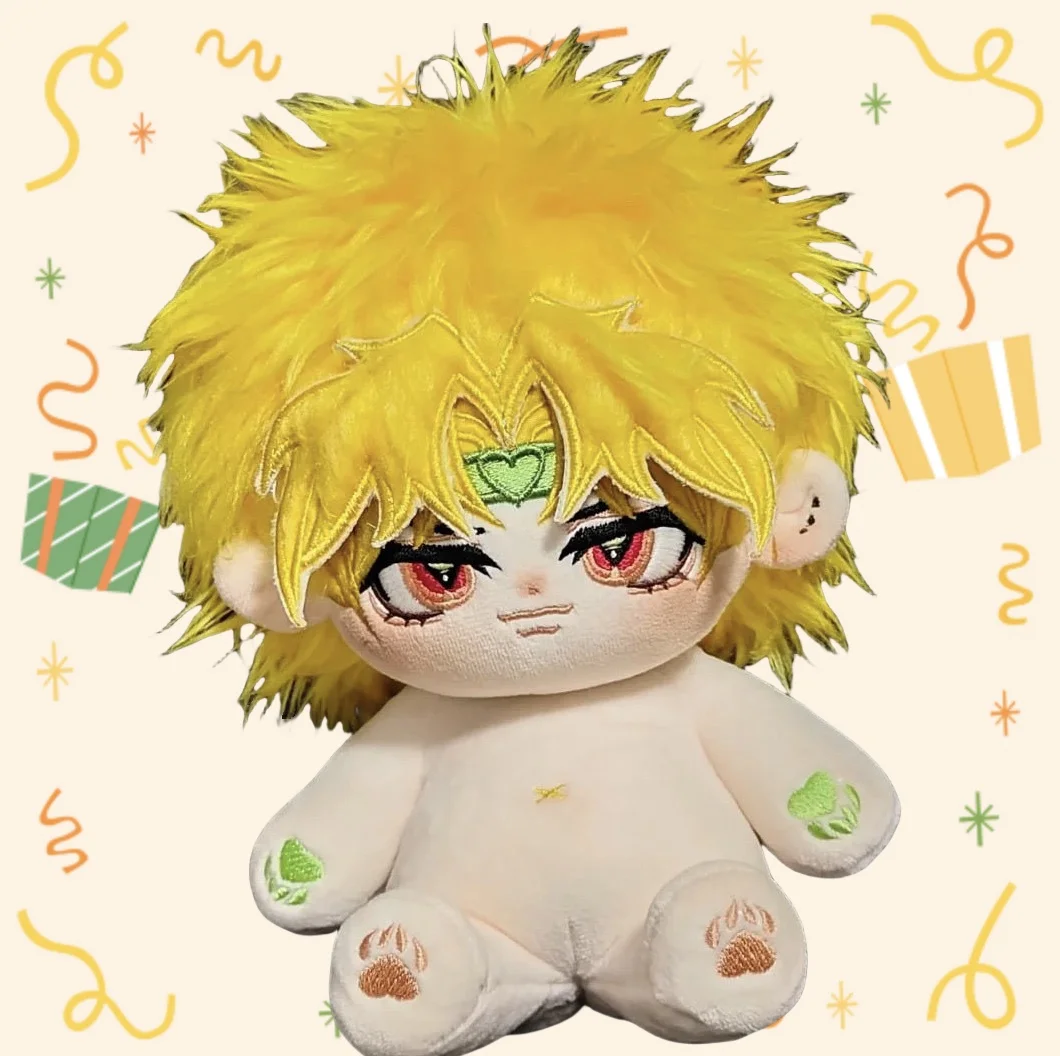 Фаршированная 20 см аниме JOJO Dio Brando, плюшевая кукла для косплея со скелетом, игрушки для коллекции фанатов или детей, друзей, идеальный подарок
Фаршированная 20 см аниме JOJO Dio Brando, плюшевая кукла для косплея со скелетом, игрушки для коллекции фанатов или детей, друзей, идеальный подарок