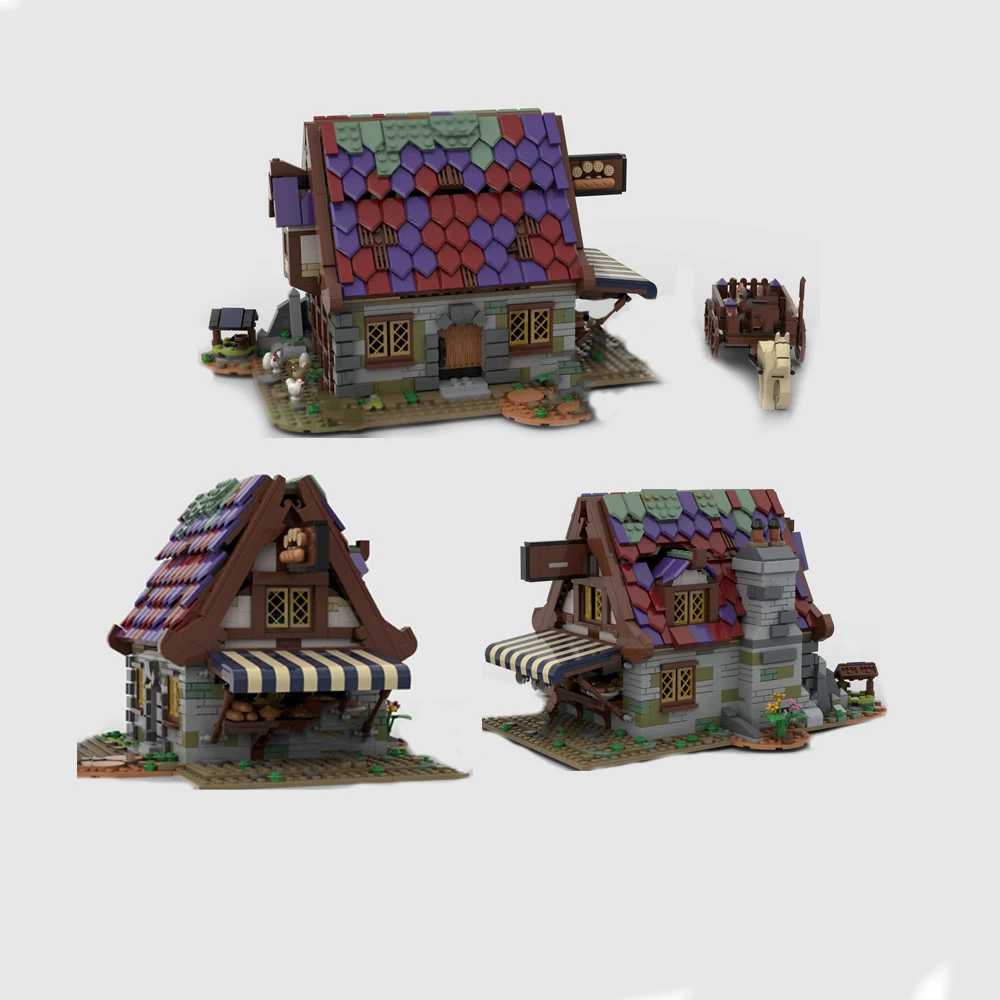 Spot MOC-149651 2083pcs small particle assembly building blocks medieval architecture castle bakery street scene
Spot MOC-149651 2083pcs small particle assembly building blocks medieval architecture castle bakery street scene