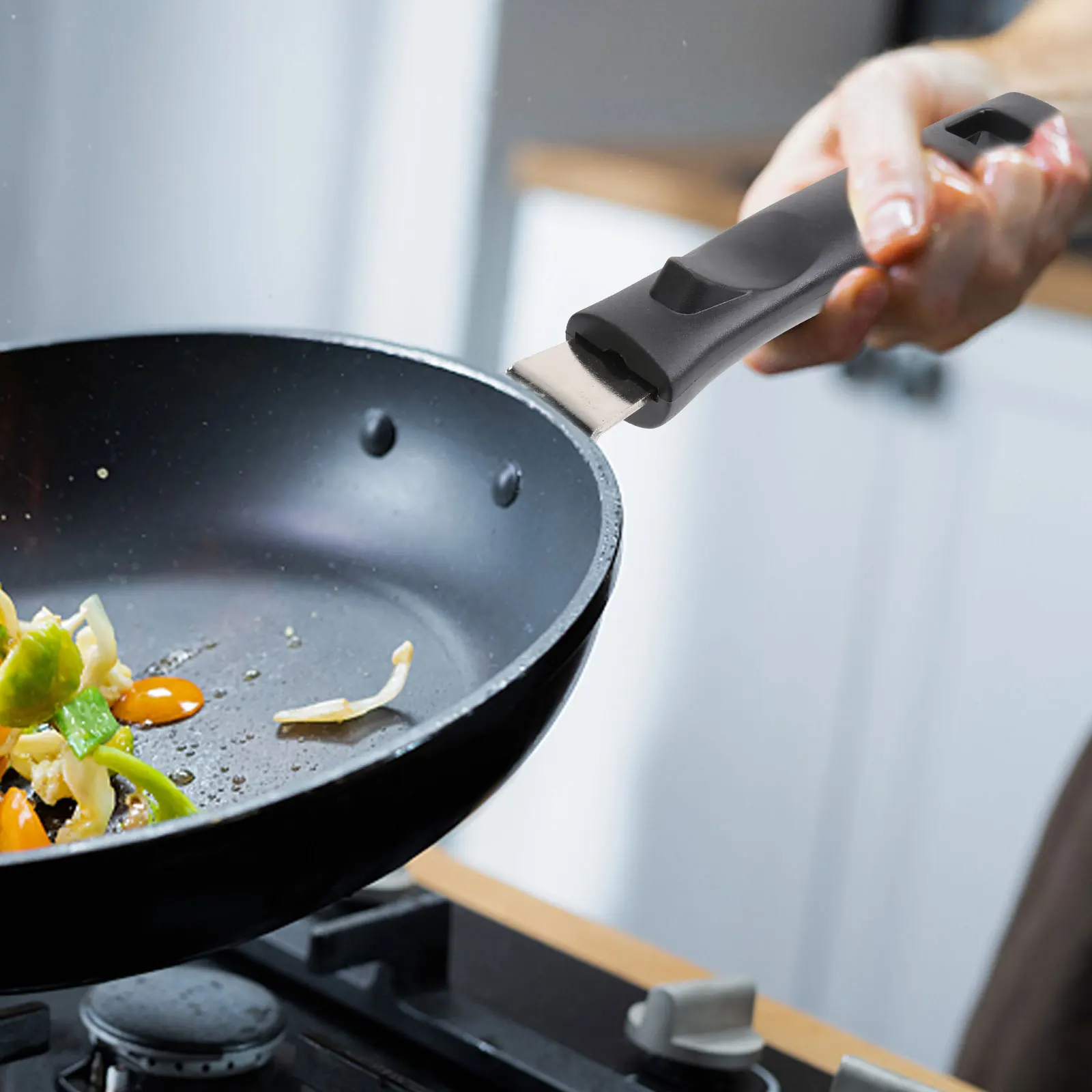 1pc Universal Pan Handle Replacement Detachable Ergonomic Grip Heat Resistant Stainless Steel Pot Accessory for Frying Pans Woks
1pc Universal Pan Handle Replacement Detachable Ergonomic Grip Heat Resistant Stainless Steel Pot Accessory for Frying Pans Woks