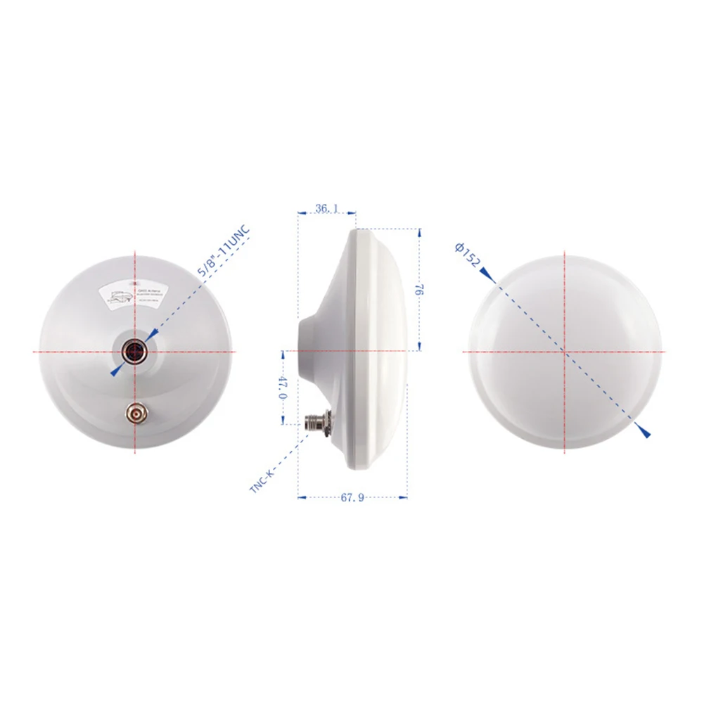 White ABS GNSS Antenna Shell IP67 High Low Temp Resistant Housing For GPS GLONASS S-BAND Surveying Measurement Equipment
White ABS GNSS Antenna Shell IP67 High Low Temp Resistant Housing For GPS GLONASS S-BAND Surveying Measurement Equipment
