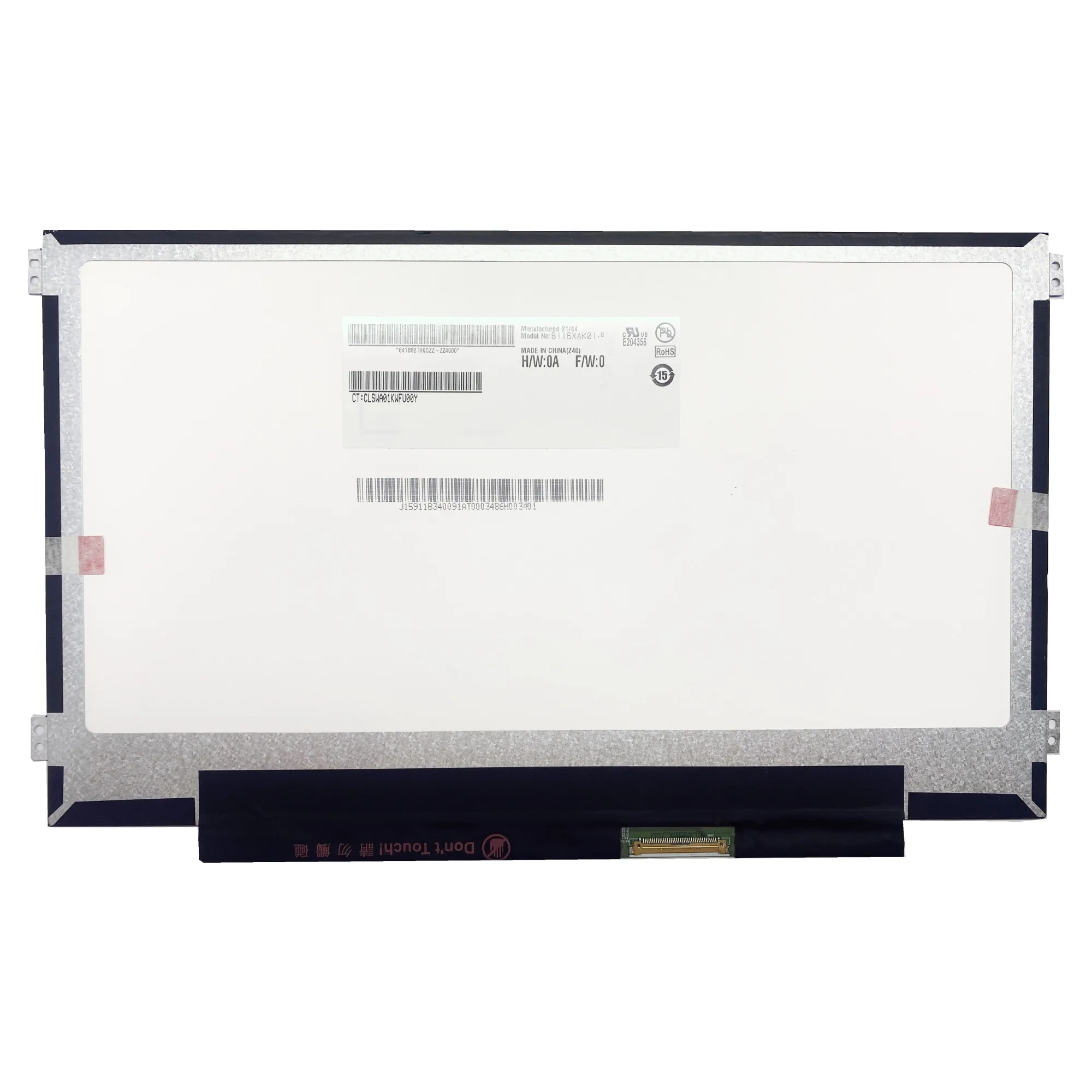 B116XAK01.6 EDP 40 Pins 1366*768 11.6 inch Laptop LCD Touch Screen Display Panel
B116XAK01.6 EDP 40 Pins 1366*768 11.6 inch Laptop LCD Touch Screen Display Panel