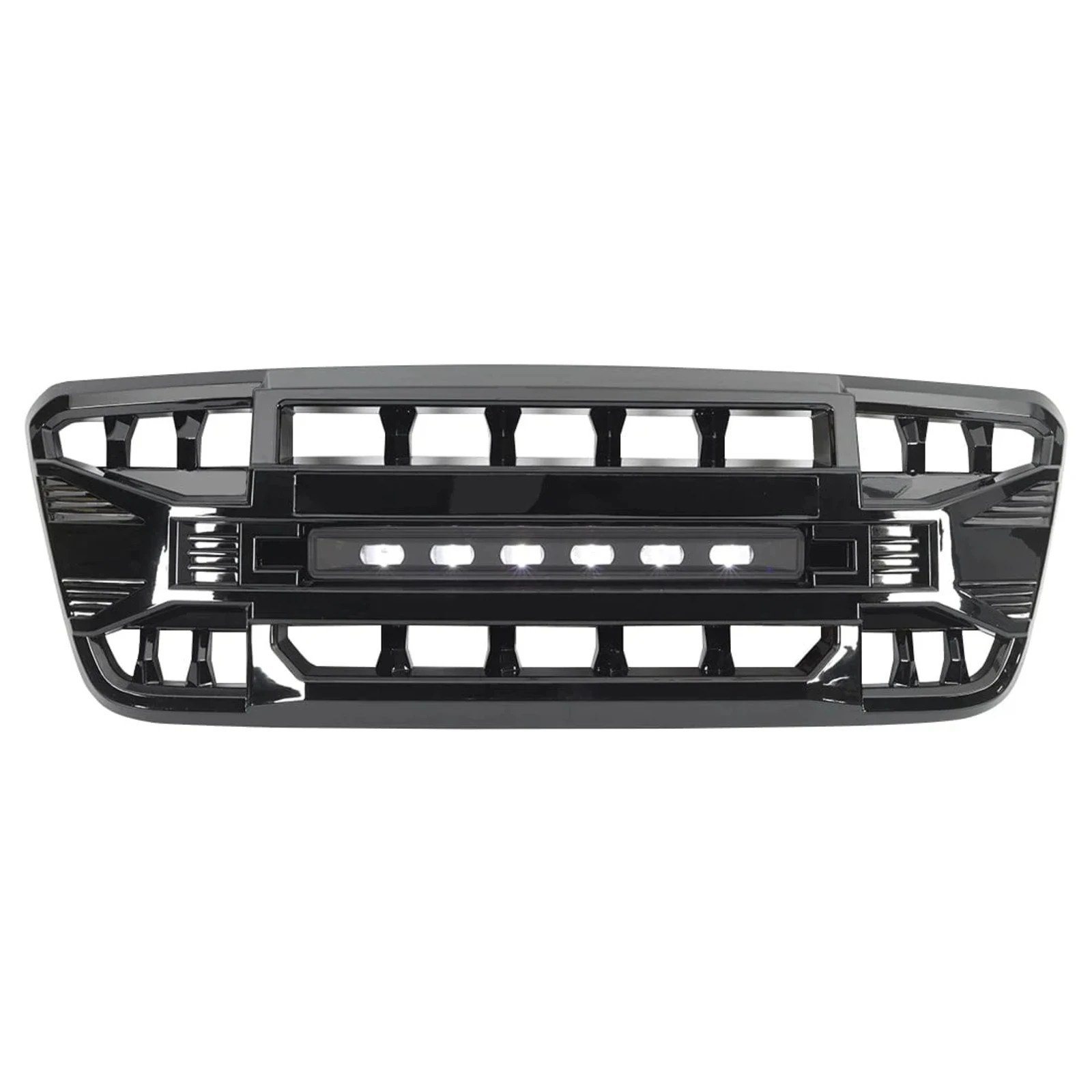 FOR 2004-2008 Ford F-150 Armored Grille with Off-Road Lights - Gloss Black OE 4L3Z-8200-BAPTM
FOR 2004-2008 Ford F-150 Armored Grille with Off-Road Lights - Gloss Black OE 4L3Z-8200-BAPTM