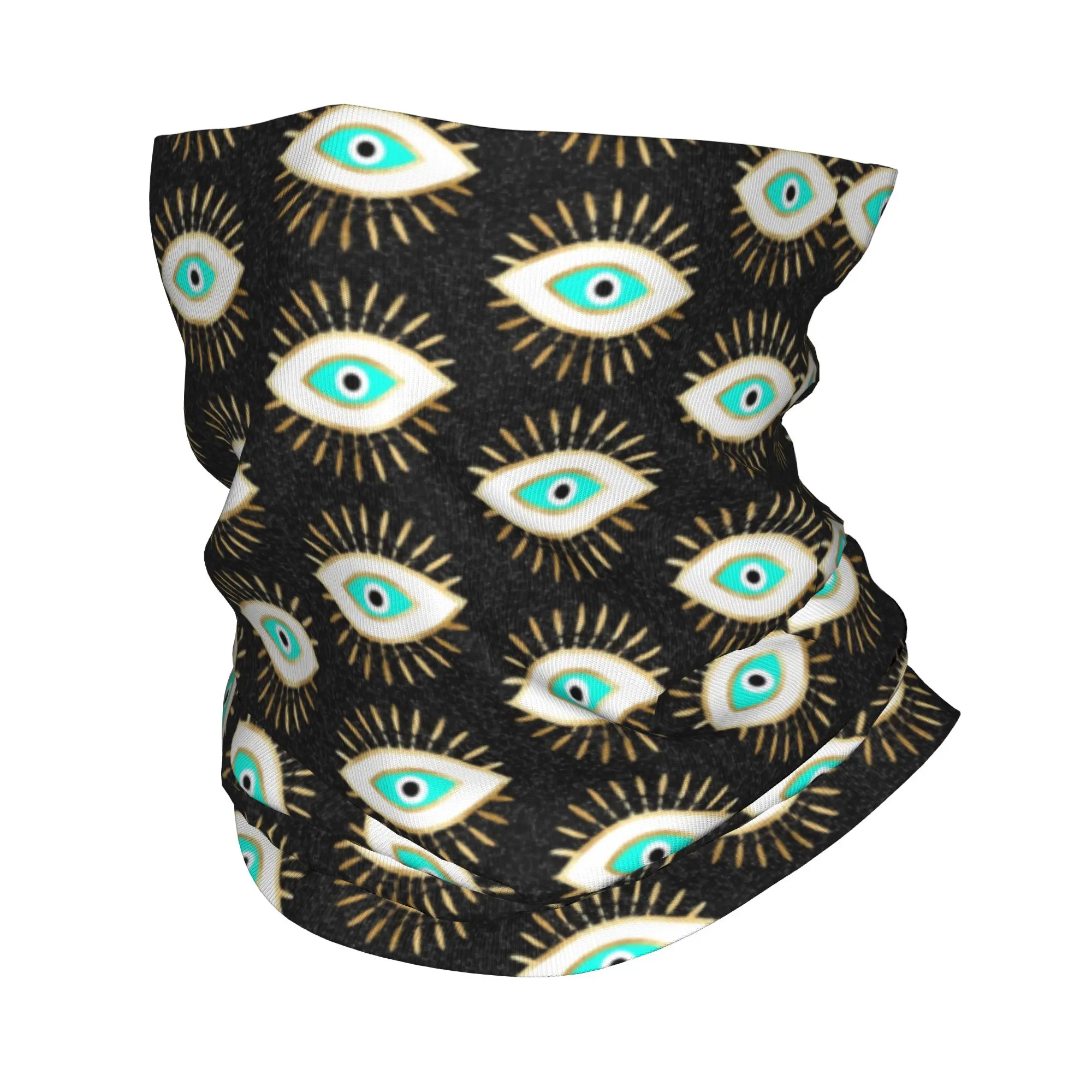 Custom Fashion Boho Evil Eye Artwork Bandana Winter Neck Warmer Men Windproof Wrap Face Scarf for Hiking Lotus Golden Amulet
Custom Fashion Boho Evil Eye Artwork Bandana Winter Neck Warmer Men Windproof Wrap Face Scarf for Hiking Lotus Golden Amulet