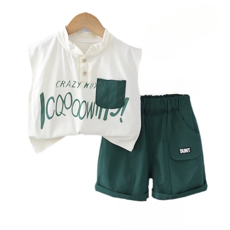New Summer Baby Boys Clothes Set Children Vest Shorts 2Pcs/Sets Toddler Clothing Infant Casual Cotton Costume Kids Tracksuits
New Summer Baby Boys Clothes Set Children Vest Shorts 2Pcs/Sets Toddler Clothing Infant Casual Cotton Costume Kids Tracksuits