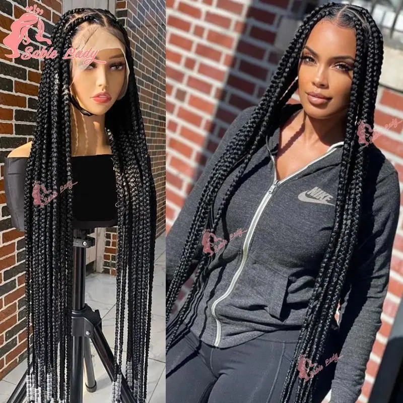 Synthetic Full Lace Knotless Braided Wigs for Black Women Cornrow Braids Lace Front Wig Big Square Knotless Box Braids Wig 36''
Synthetic Full Lace Knotless Braided Wigs for Black Women Cornrow Braids Lace Front Wig Big Square Knotless Box Braids Wig 36''