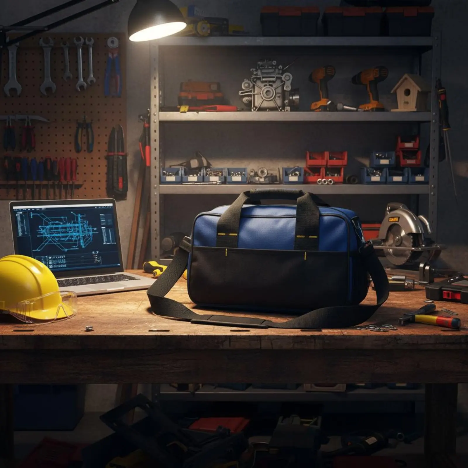 Electrician Tool Bag Portable Sturdy Duty Tool Bag Large Capacity Sturdy for Electricians, Job Sites
Electrician Tool Bag Portable Sturdy Duty Tool Bag Large Capacity Sturdy for Electricians, Job Sites