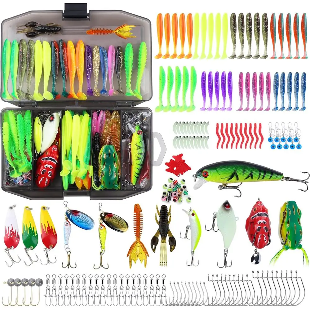 Полный комплект для ловли окуня, 220 предметов: приманки, крючки, мягкая приманка, инструменты и многое другое.
Полный комплект для ловли окуня, 220 предметов: приманки, крючки, мягкая приманка, инструменты и многое другое.