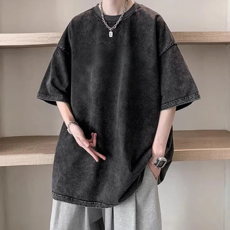 American Retro Washed Heavyweight Pure Cotton Short Sleeve Printed T-Shirt Unisex Summer Trendy Versatile Body Shirt
American Retro Washed Heavyweight Pure Cotton Short Sleeve Printed T-Shirt Unisex Summer Trendy Versatile Body Shirt