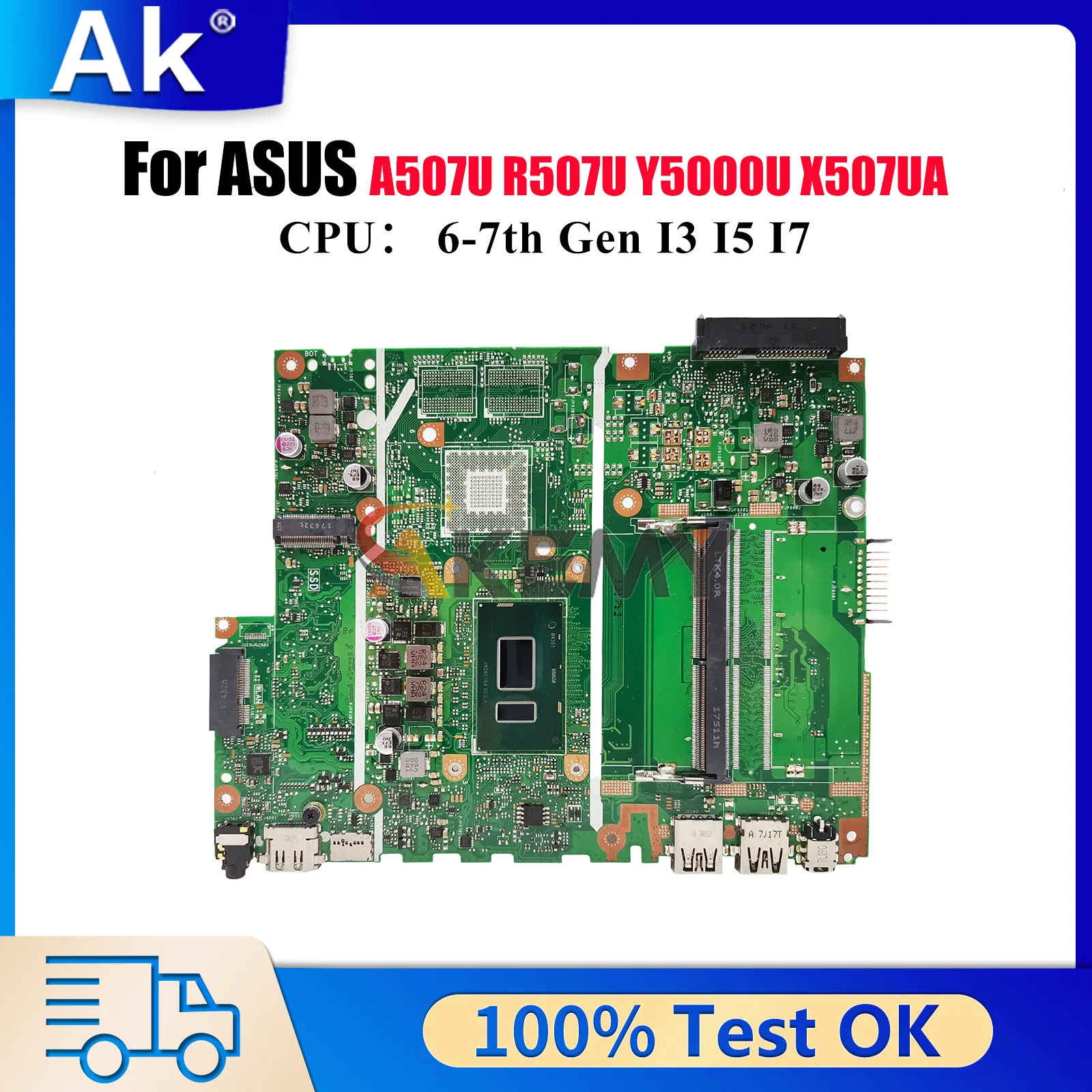 X507UA Laptop Motherboard For ASUS X507UB X507UA X507UFR R507U X507UF X507UBR A507U X507UAR Y5000U X507U Mainboard I3 I5 I7 CPU
X507UA Laptop Motherboard For ASUS X507UB X507UA X507UFR R507U X507UF X507UBR A507U X507UAR Y5000U X507U Mainboard I3 I5 I7 CPU