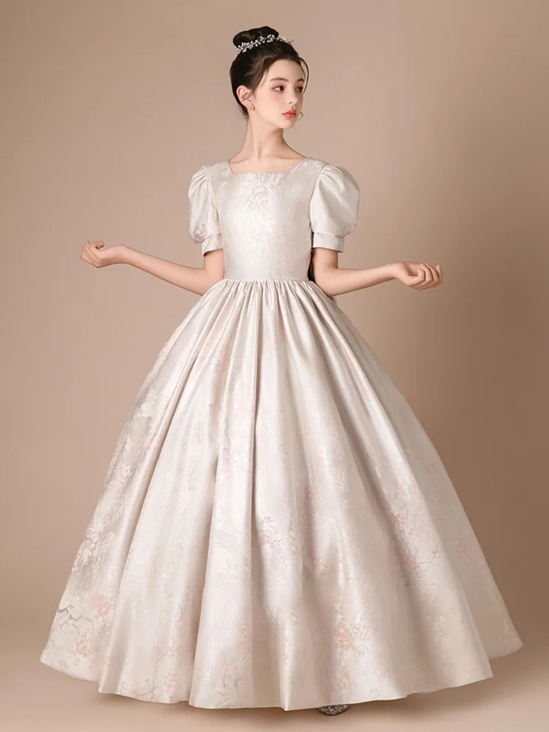 Girls Princess Sleeve Square Neck Pear Flower Satin Junior Bridesmaid Dress Flower Girl Dress Holiday Dress Concert Dress/Custom
Girls Princess Sleeve Square Neck Pear Flower Satin Junior Bridesmaid Dress Flower Girl Dress Holiday Dress Concert Dress/Custom