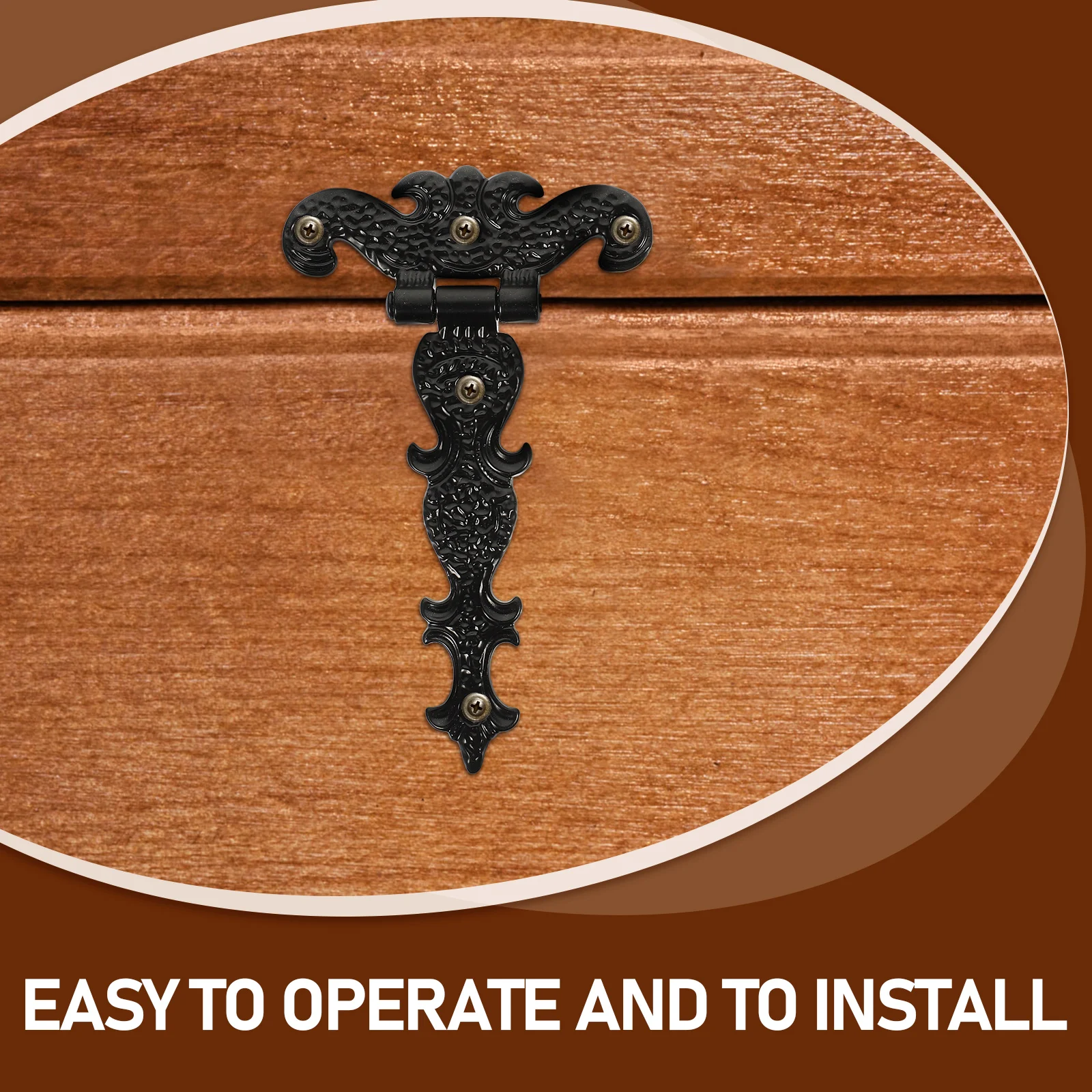2pcs Vintage Hinges Heavy Duty Gate Hardware Zinc Alloy Black Color 8 Screw Holes Flexible Practical Easy Installation Door Shed
2pcs Vintage Hinges Heavy Duty Gate Hardware Zinc Alloy Black Color 8 Screw Holes Flexible Practical Easy Installation Door Shed