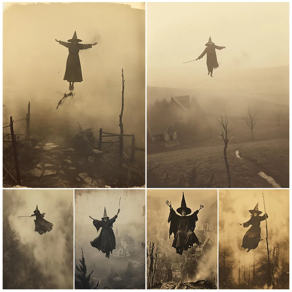 Witch Floating Freely In The Sky,Vintage Photography Art,Poster Print,Home Decor,Witch Showing Witchcraft,Wall Art Canvas Print
Witch Floating Freely In The Sky,Vintage Photography Art,Poster Print,Home Decor,Witch Showing Witchcraft,Wall Art Canvas Print