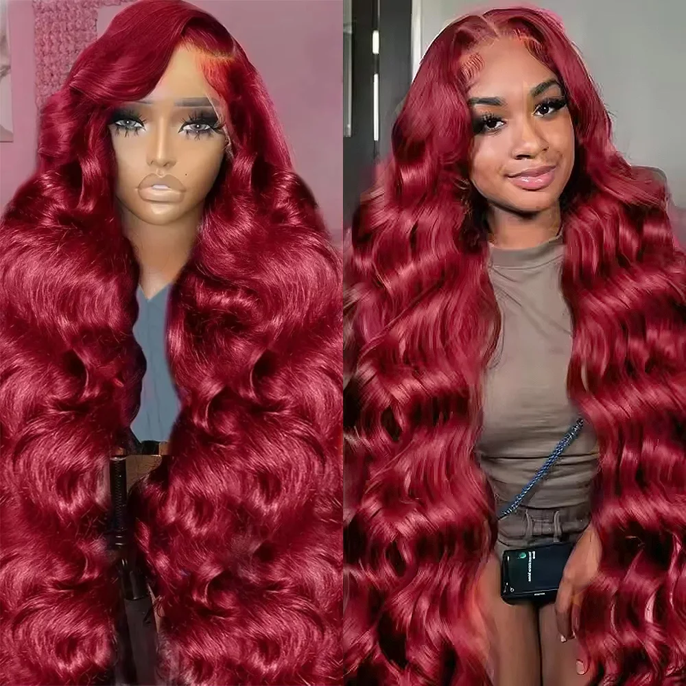 220% Density Body Wave Wig 13x4 Burgundy 99J Lace Front Wig 13x6 HD Lace Frontal Wig 100% Human Hair Pre Plucked Red Colored Wig
220% Density Body Wave Wig 13x4 Burgundy 99J Lace Front Wig 13x6 HD Lace Frontal Wig 100% Human Hair Pre Plucked Red Colored Wig