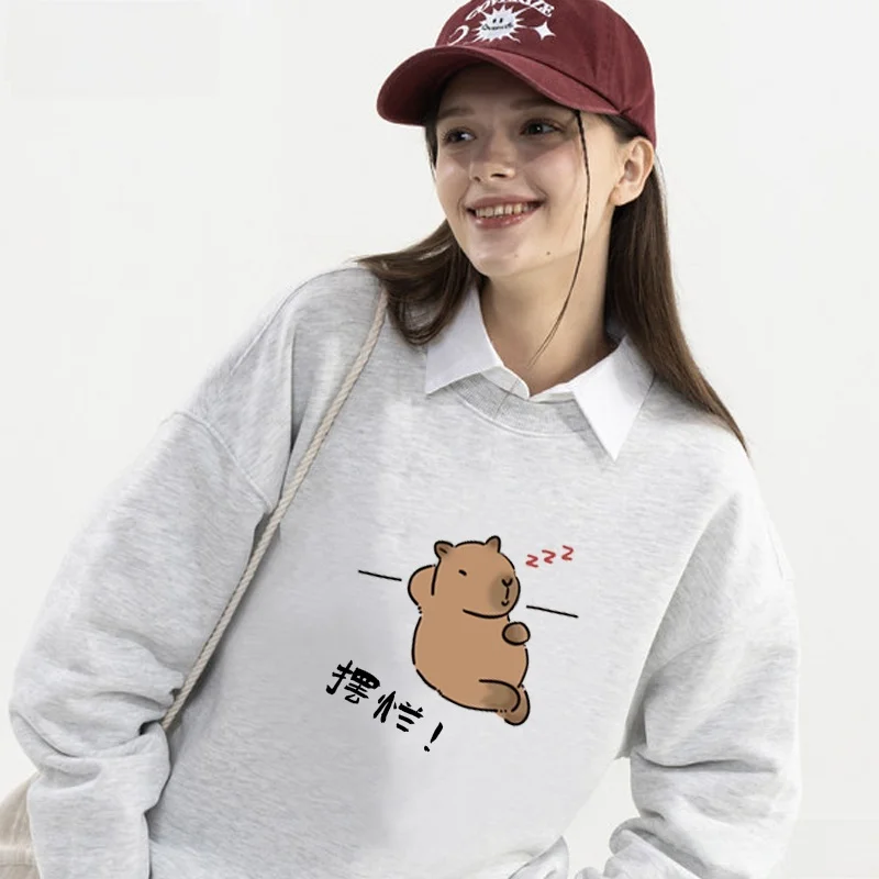 Capybara CapybaraLazy Office Workers Emoticon Pure Cotton round Ne Sweatirt Men Women Spring Autumn oulder Drop Sle Y...
Capybara CapybaraLazy Office Workers Emoticon Pure Cotton round Ne Sweatirt Men Women Spring Autumn oulder Drop Sle Y...