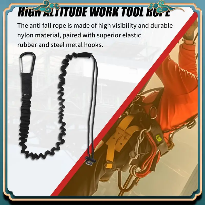 Latest 6 Pieces Tool Lanyard,Outdoor Tool Rope,High-Altitude Fall Prevention Safety Rope,Retractable Elastic Tool Rope,Black
Latest 6 Pieces Tool Lanyard,Outdoor Tool Rope,High-Altitude Fall Prevention Safety Rope,Retractable Elastic Tool Rope,Black